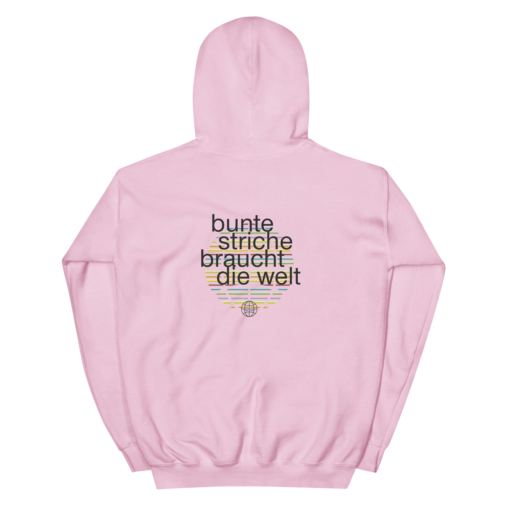 Unisex-Hoodie – buntestriche braucht die Welt