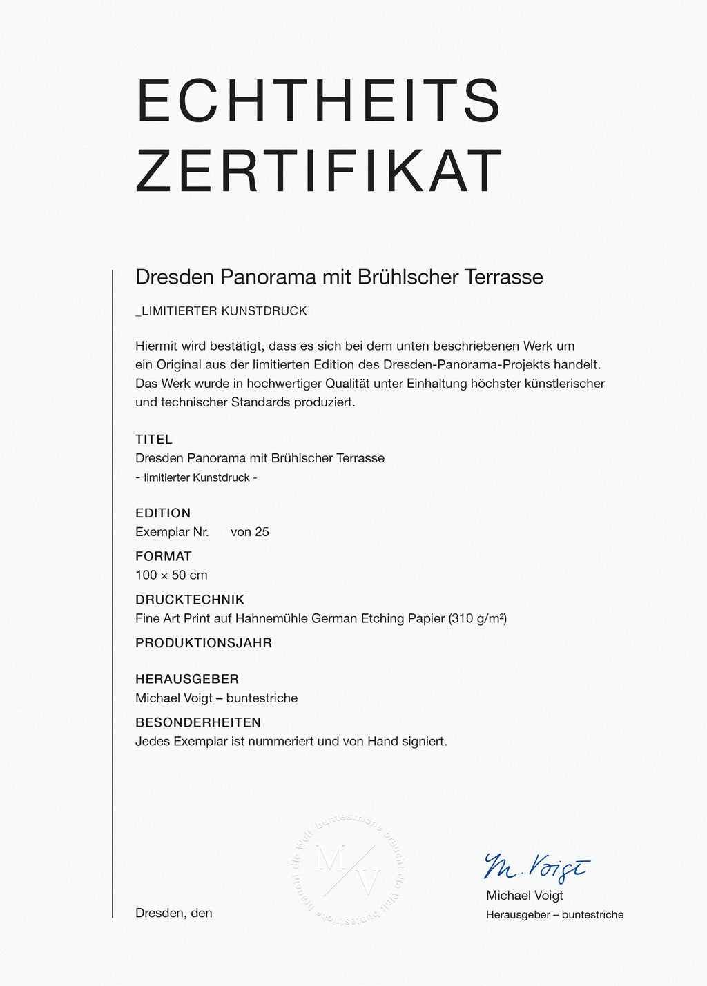 Echtheitszertifikat