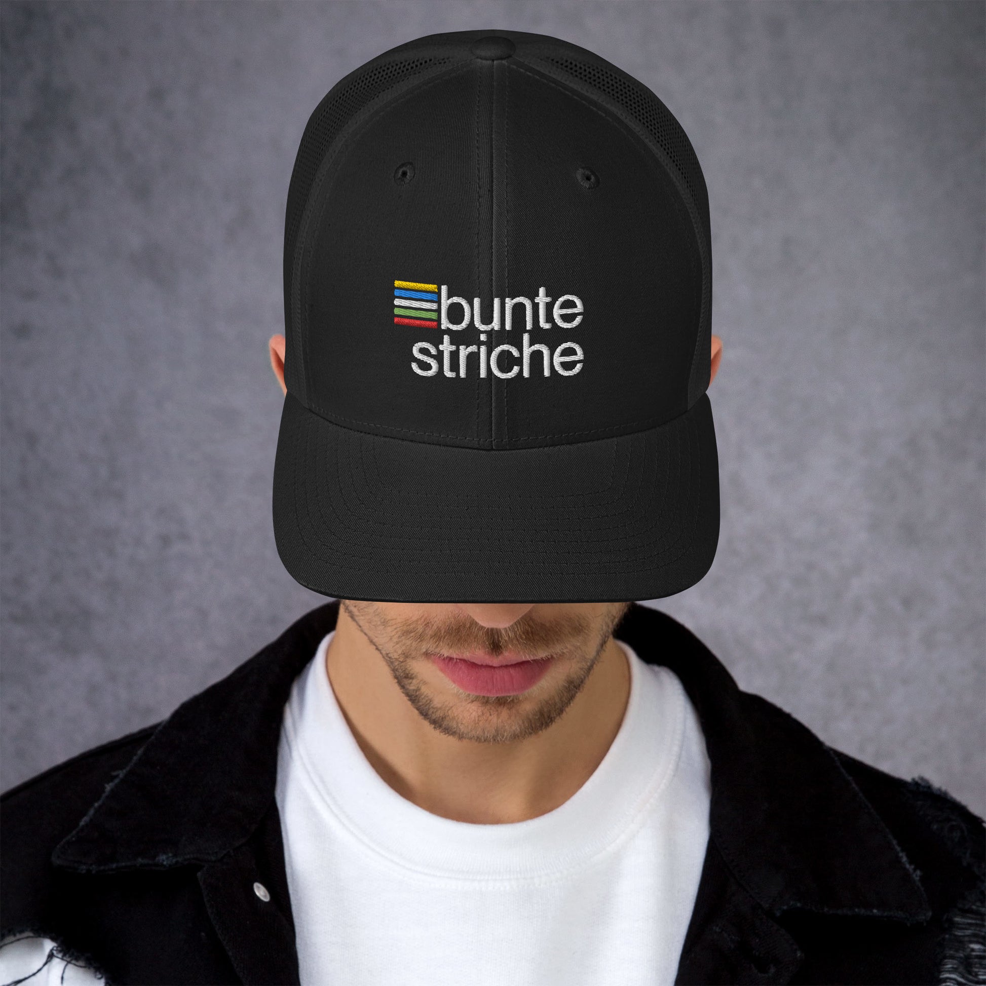 buntestriche-Trucker-Cap