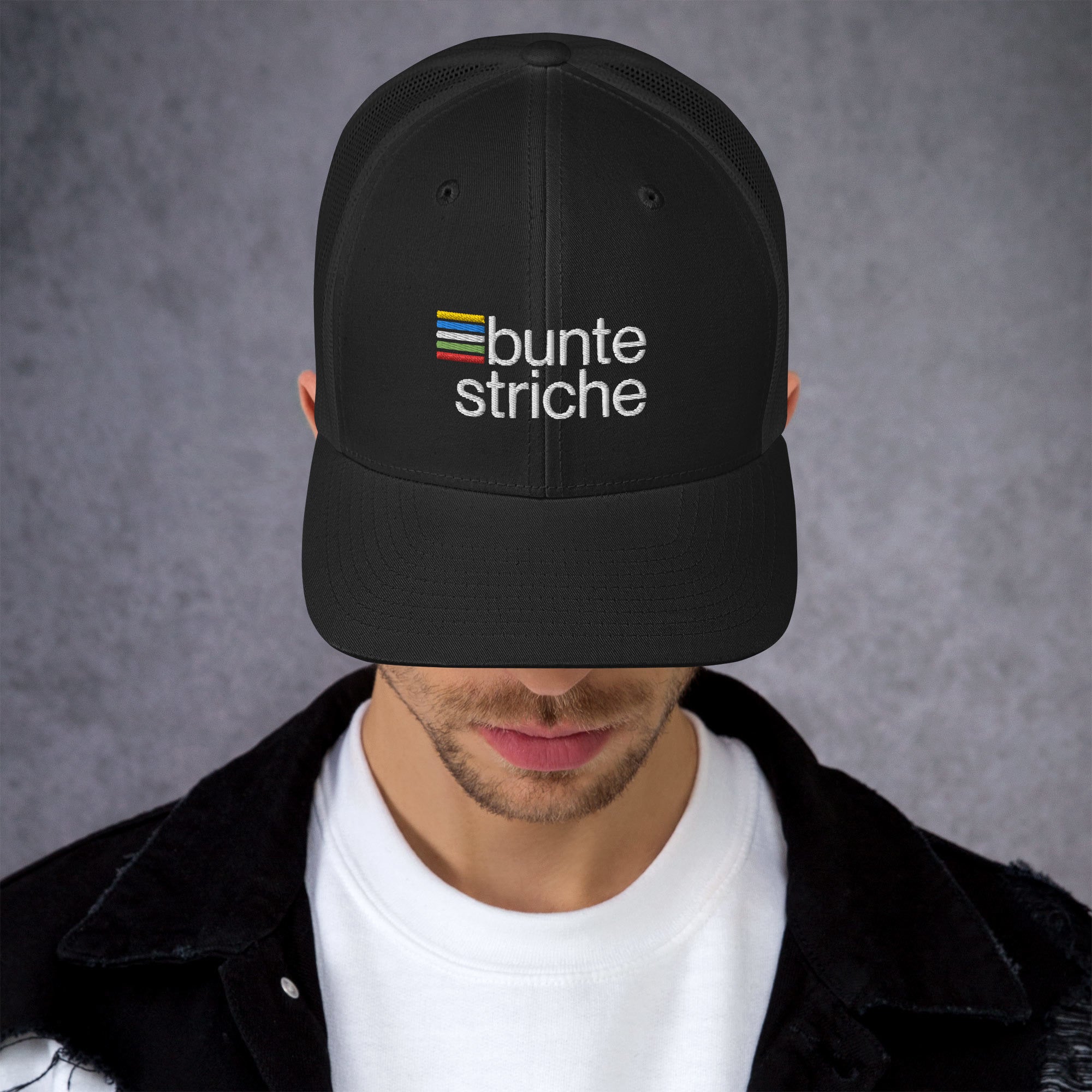 buntestriche-Trucker-Cap